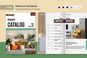 Home & Furniture Catalog Brochure, a Brochure Template by twinstd