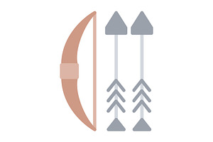 Archery Flat Icon, a Duotone Icon by Pexelpy