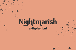 Nightmarish Serif Halloween Font