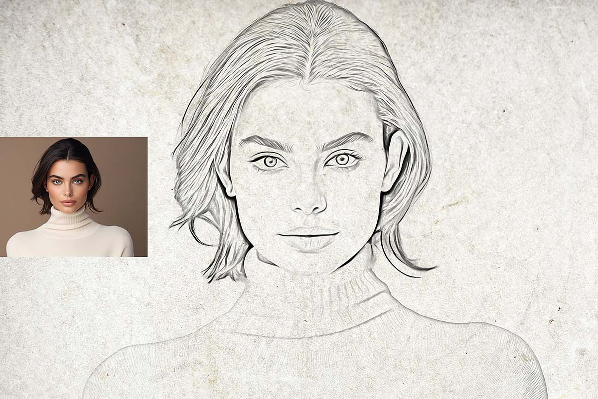 Vector Line & Pencil Sketch FX, an Action Add-On by Studio Retouch (Photo 10 of 14)
