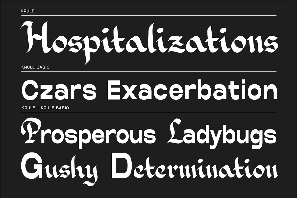 KSP Krule, a Blackletter Font by letrasdegs (Photo 8 of 9)