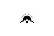 Modern Roof House with Sun Logo, a Branding & Logo Template by Luxury Logos (Thumbnail 3 of 4)