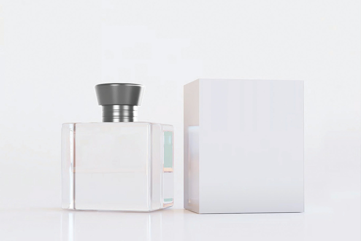 Perfume with Packaging Mockup, a Packaging Mockup by skybluecreative (Photo 2 of 3)