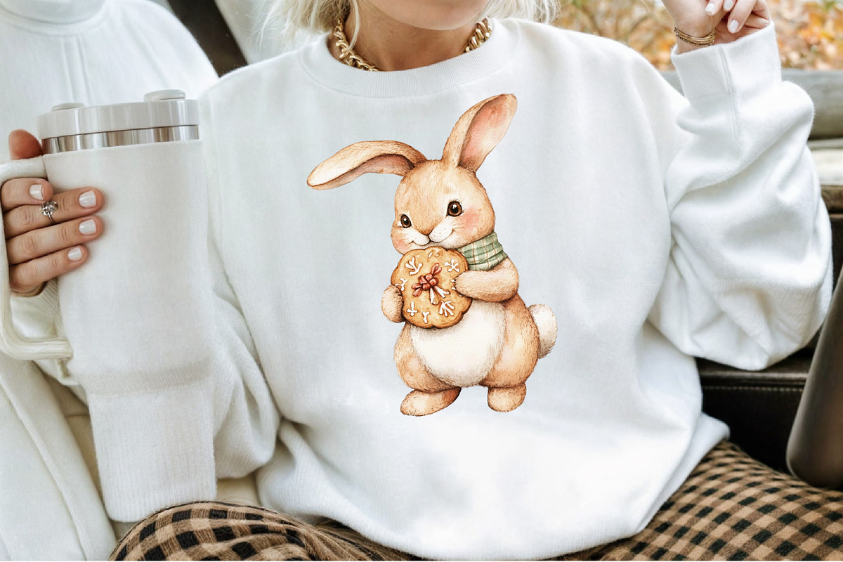 Cute Winter Bunnies Illustrations PN, an Illustration by Sublimation Artist (Photo 4 of 6)