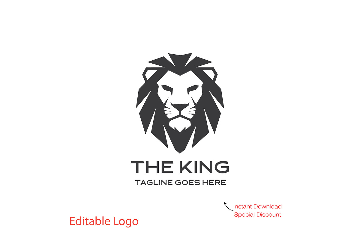 Luxury Lion Logo Template preview 2