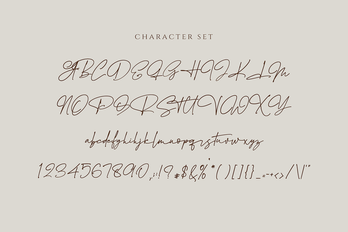Bandarasa Signature, a Script Font by Kincrev Studio (Photo 8 of 10)