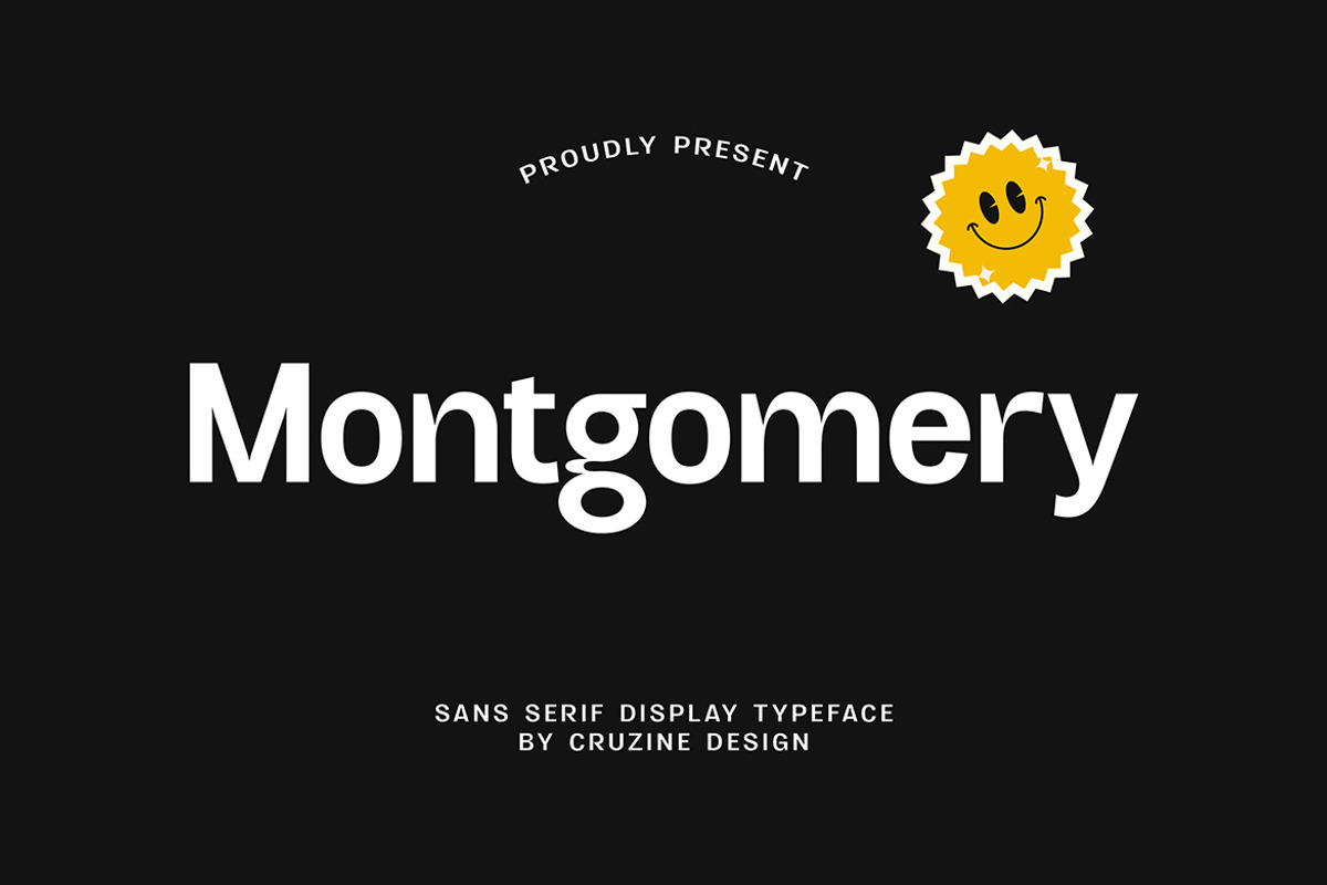 Montgomery Sharp Sans, a Sans Serif Font by Cruzine (Photo 1 of 10)