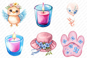 Pastel Easter Clipart, an Icon by Watercolor design (Thumbnail 3 of 12)