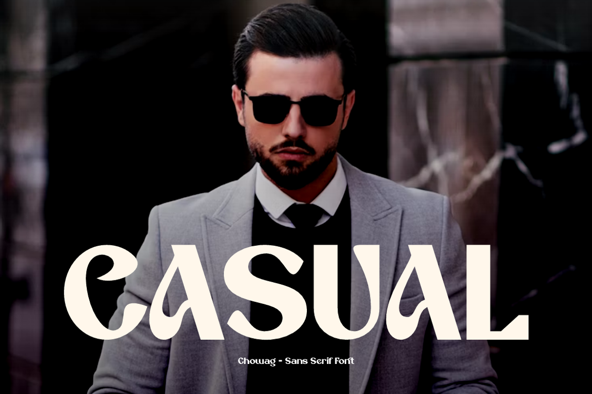 Chowag - Modern Stylish Font, a Sans Serif Font by Iqsiart Studio (Photo 3 of 13)