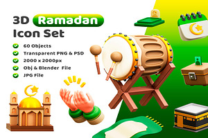 3d Ramadan Icon, an Object 3D Model by Lumina_ui_ux202