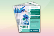 Covid Vaccine Flyer (Editable), a Flyer Template by Creativpixl (Thumbnail 3 of 5)