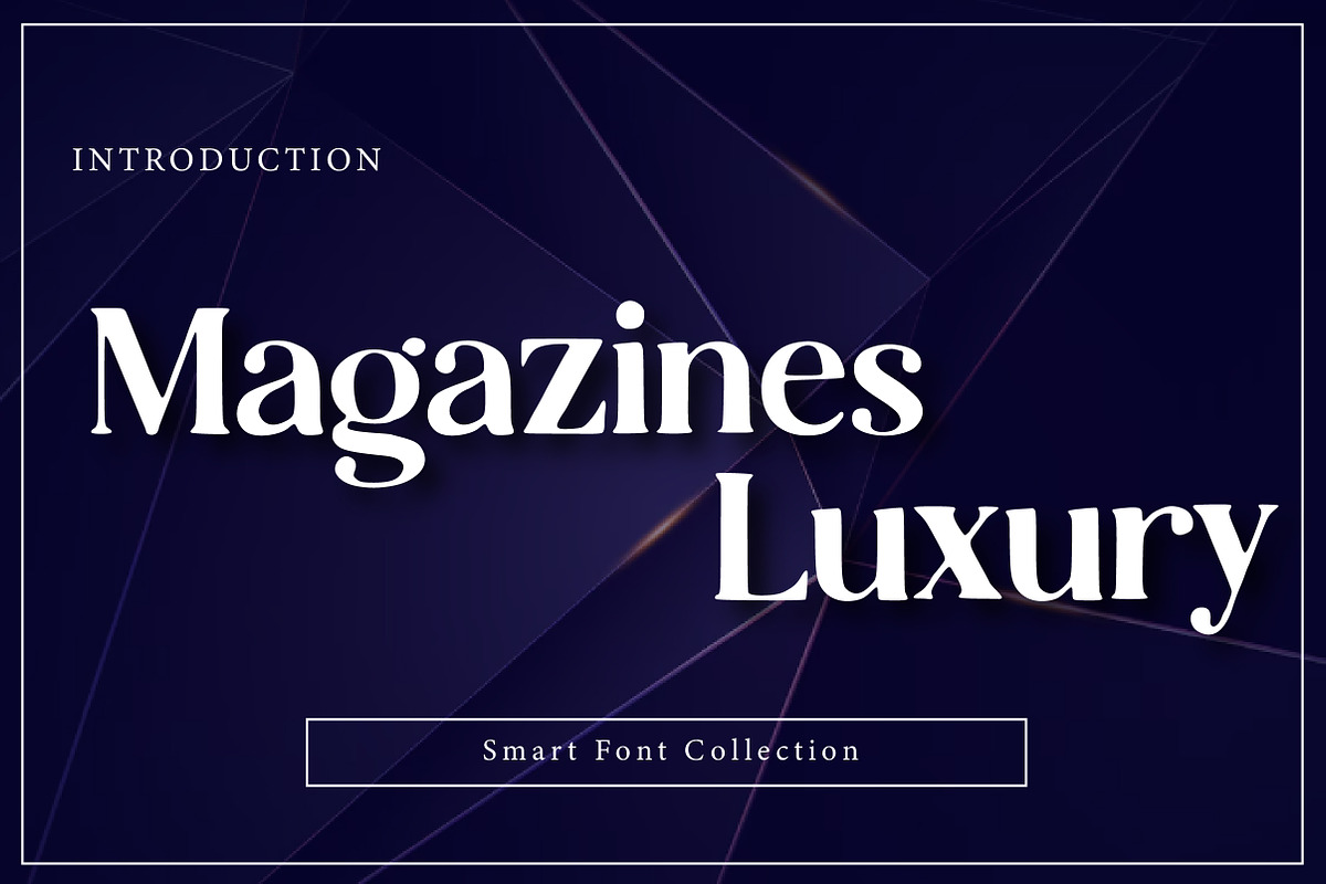 Magazines Luxury, a Sans Serif Font by Wow Magic (Photo 1 of 3)