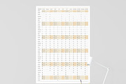 2027 Wall Planner Sunday Start P, a Stationery Template by Olga Begak Art & Design (Thumbnail 3 of 4)