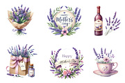 Lavender Pamper Time Clipart, an Illustration by CreationArt (Thumbnail 3 of 7)