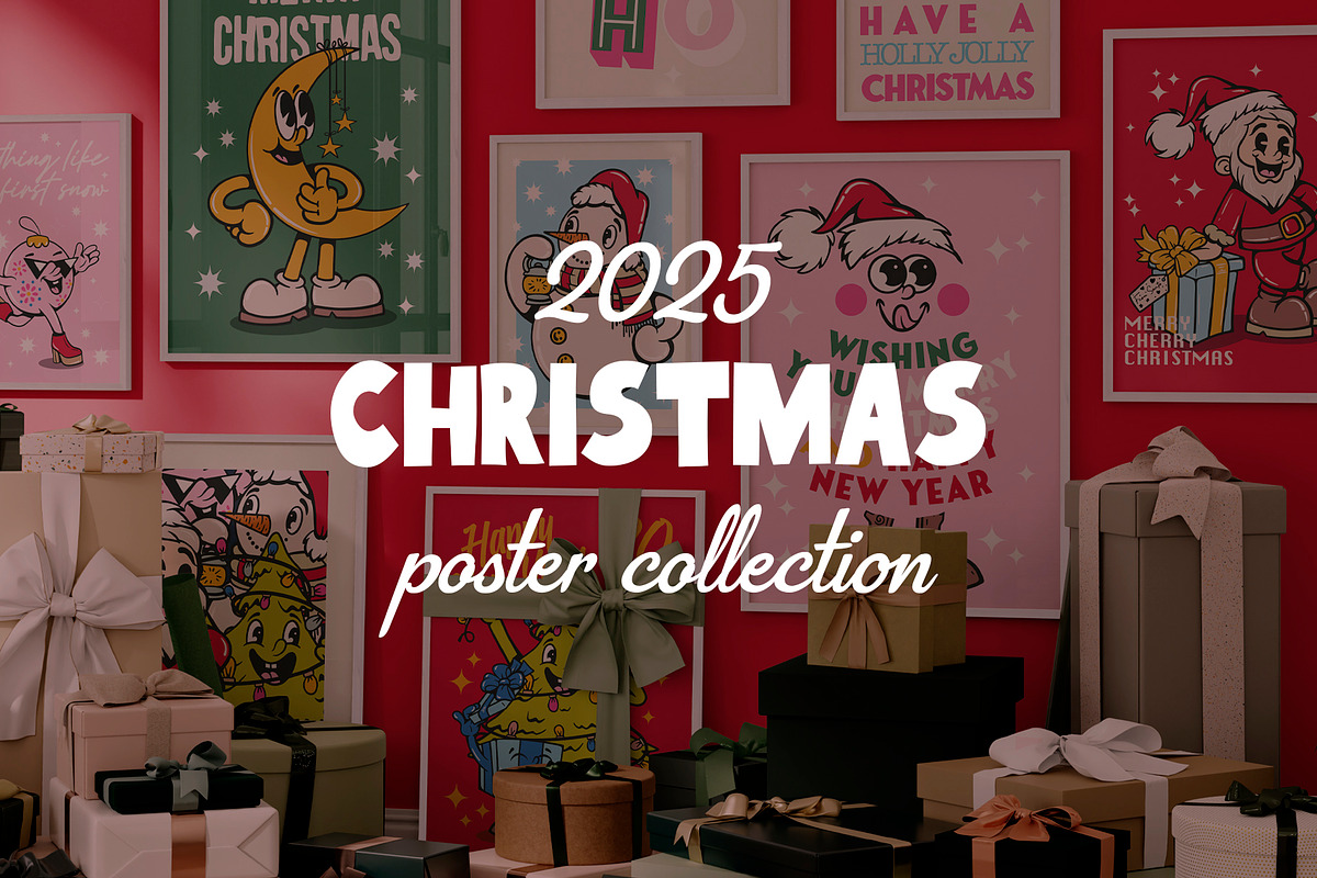 2025 Christmas Posters, a Poster Template by Alina Sh (Photo 1 of 10)