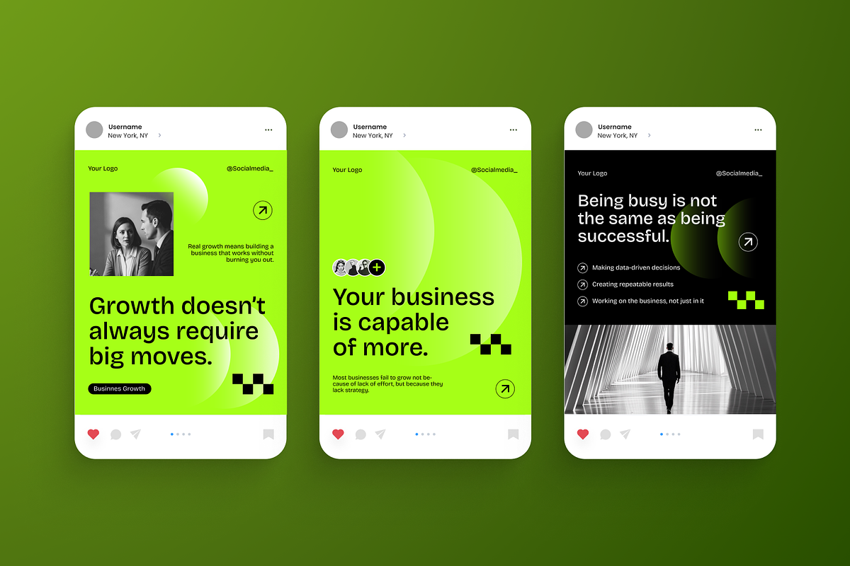 Business Growth Instagram Post, a Social Media Template by Annora Studio (Photo 3 of 6)