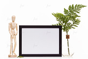 Black styled frame isolated mockup, a Print Template by JustLikeMyDesktop (Thumbnail 3 of 3)