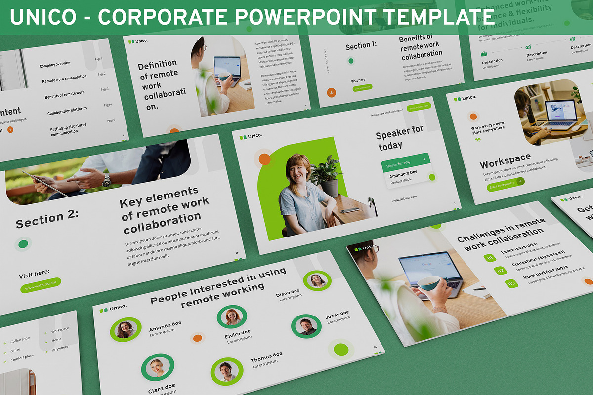 Unico - Corporate Powerpoint, a Presentation Template by SlideFactory (Photo 1 of 4)