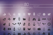 80 VETERINARY icons, a Templates & Theme by Palau (Thumbnail 2 of 4)