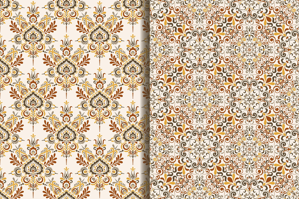 Set of 10 seampless pattern Baroque, a Pattern Graphic by NataLito (Photo 6 of 6)