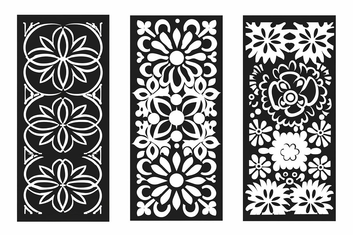 Elegant Floral Laser Cut Panel Bundl, a Graphic by BIPLOB EXPERT (Photo 7 of 10)