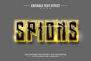 Spions 3D Editable Text Effect