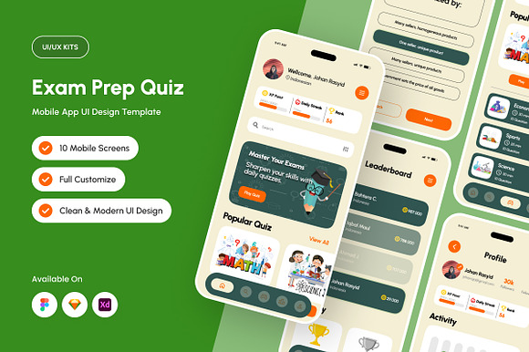 Elinggo - Exam Prep Mobile UI Kit preview 6