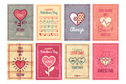16 Vintage Valentines Day Cards, an Illustration by Lianella's Shop (Thumbnail 2 of 3)