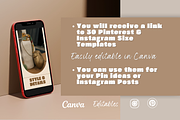 Instagram & Pinterest Canva Template, a Social Media Template by PaolaroiDesign (Thumbnail 8 of 8)