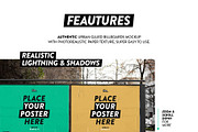 Glued Urban Billboards Mockup, a Print Template by City Poster Mockups (Thumbnail 2 of 3)
