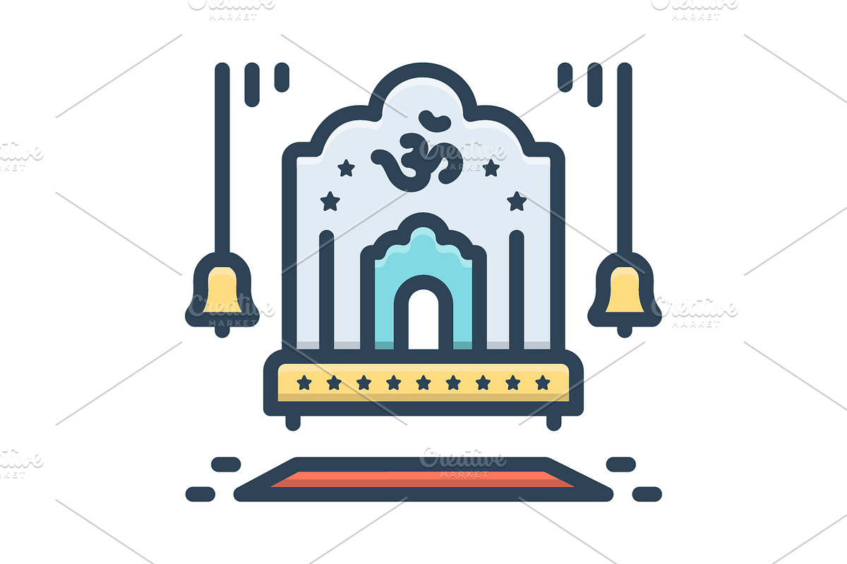 Worship room color icon, a Duotone Icon by Creative priyanka