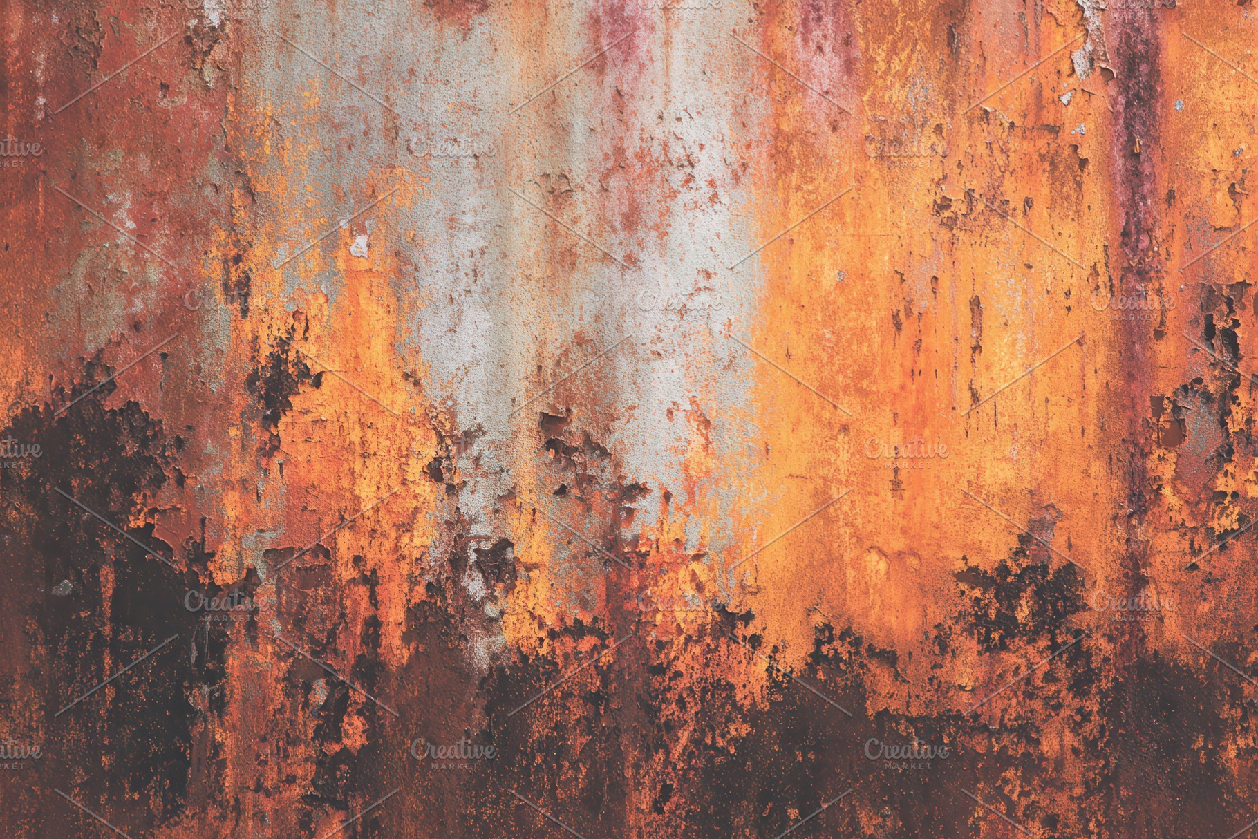 Rusty metal surface showing layers, a Photo by Pavel_design