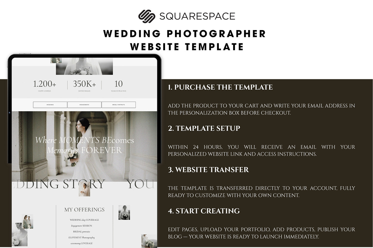 Squarespace Photographer Website, a Squarespace Template by Mockup Art Atelier (Photo 2 of 14)