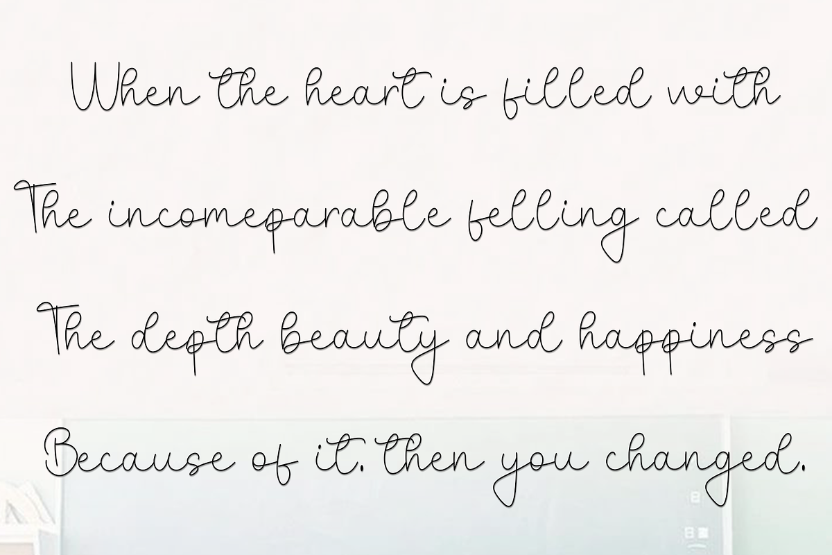 Happiness, a Handwritten Font by InermediaSTUDIO (Photo 3 of 8)