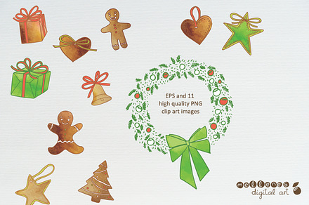 Christmas clip art set