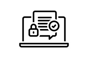 Secured key black icon, an Outline Icon by Creative priyanka