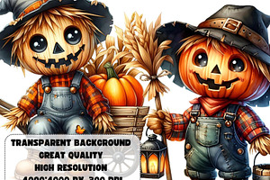 Scarecrow Autumn Clipart