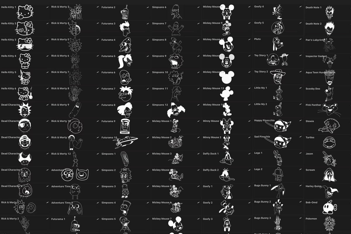 Bundle 1 Classic Character-Stamp Set, a Brush Add-On by LA Studio Sthlm (Photo 10 of 17)