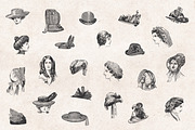 Ladies' Fashion Engravings, an Illustration by Graphic Goods (Thumbnail 5 of 9)