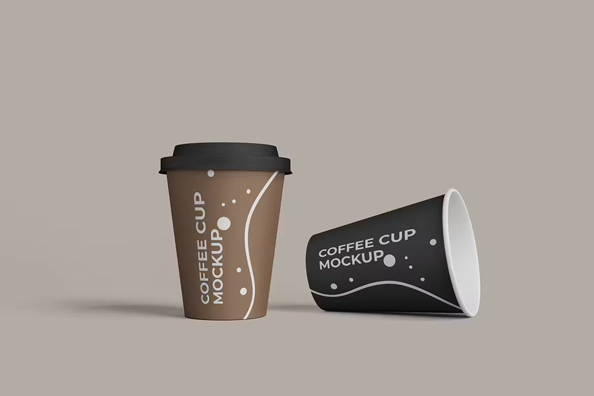 Paper Coffee Cup Mockup Set, a Cups & Container Mockup by GearShift (Photo 2 of 5)