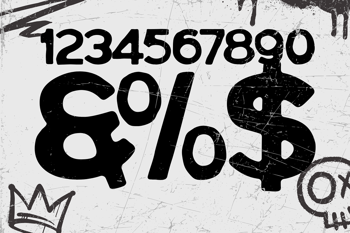 Fledora Dirty – Bold Rounded Grunge, a Sans Serif Font by MaikoHatta (Photo 8 of 8)
