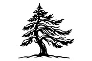Windblown Tree Silhouette, an Object Graphic by Gfx_Store (Thumbnail 3 of 16)