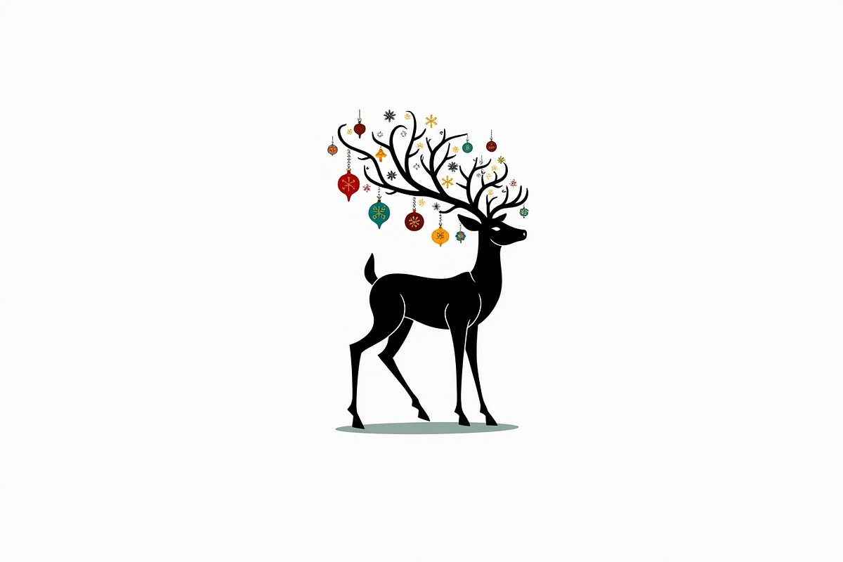 Deer Silhouette Vector Bundle, an Illustration by abu67222 (Photo 2 of 7)