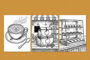 Coffee Lover Coloring Printable PDF, a Food Illustration by Image for Sale (Thumbnail 2 of 3)