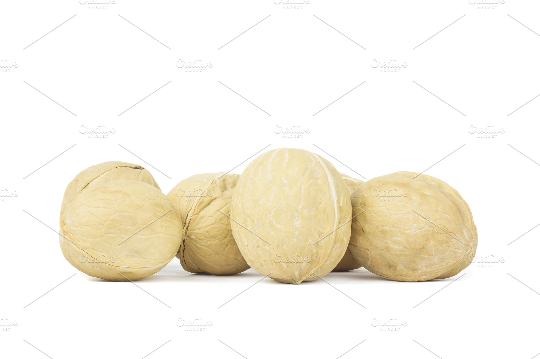 Walnut isolated on white background, a Food & Drink Photo by AlexBush