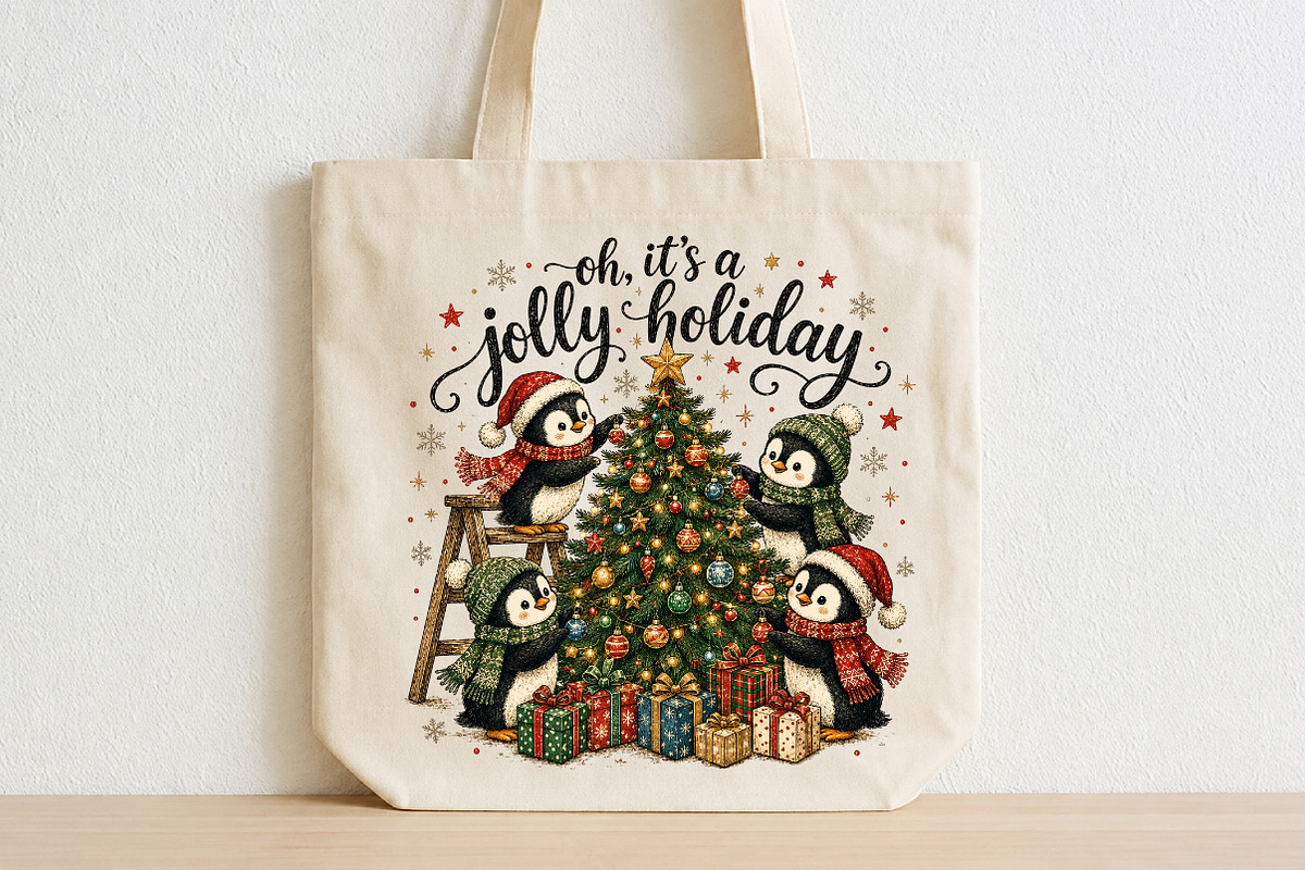 Holly Jolly Christmas PNG, a Seasonal Illustration by CraftArtStudio (Photo 2 of 4)