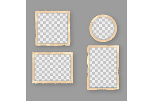 Vintage retro photo frames, an Illustration by Vector Creator