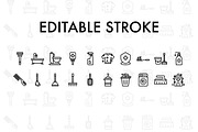 20 cleaning line icon, an Icon by khalwa.studio (Thumbnail 2 of 3)