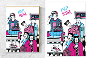 Home party with young people poster, a Person Illustration by Good Studio (Thumbnail 5 of 5)
