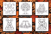Autumn Halloween Christmas Coloring, a Seasonal Illustration by Design Station (Thumbnail 2 of 4)